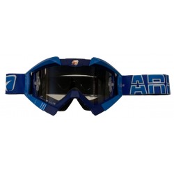 ARIETE GOGLE RIDING CROWS BASIC KOLOR GRANATOWY / NIEBIESKI, SZYBKA ANTI FOG, ANTI SCRATCH, UV, ROLL-OFF READY, GĄBKA 2 