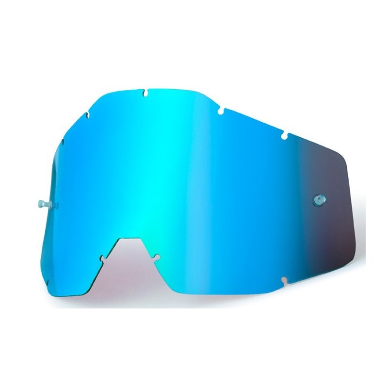 100 PROCENT WYPRZEDAŻ SZYBA / SZYBKA POJEDYNCZA DO GOGLI RACECRAFT 1 / ACCURI 1 / STRATA 1 BLUE MIRROR KOLOR NIEBIESKIE 