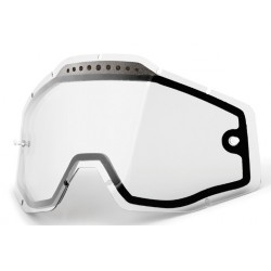 100 PROCENT WYPRZEDAŻ SZYBA / SZYBKA ENDURO PODWÓJNA WENTYLOWANA DO GOGLI RACECRAFT 1 / ACCURI 1 / STRATA 1 CLEAR KOLOR 