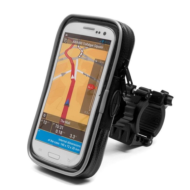 BIKETEC PROMOCJA ETUI WODOODPORNE Z UCHWYTEM NA KIEROWNICĘ EXTREME® OBROTOWE 360 NA TELEFON / SMARTFON / NAWIGACJĘ MOTO 