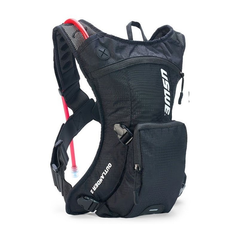 USWE CAMEL BAG OUTLANDER 3 BLACK KOLOR CZARNY MOTO / ROWER POJEMNOŚĆ 3L PŁYN (3L+2L PLECAK)