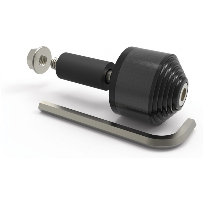 OXFORD CIĘŻARKI KIEROWNICY CARB END 2 KOLOR CZARNY (CARBON) KOMPLET