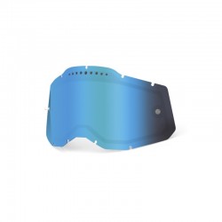 100 PROCENT RC2 / AC2 / ST2 REPLACEMENT LENS - VENTED DUAL PANE MIRROR BLUE, SZYBA / SZYBKA / SZYBKA DO GOGLI RACECRAFT 