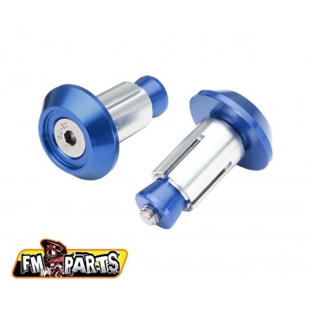 FM-PARTS KOŃCÓWKI KIEROWNICY / KORKI ALUMINIUM KOLOR NIEBIESKI