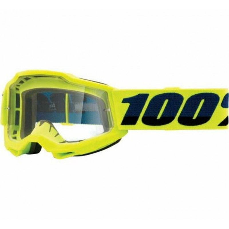 100 PROCENT GOGLE ACCURI 2 YOUTH JUNIOR YELLOW - CLEAR LENS - KOLOR ŻÓŁTY SZYBKA PRZEŹROCZYSTA