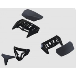 MT WYPRZEDAŻ KASK CZĘŚCI ZESTAW WLOTÓW DO KASKU ATOM KOLOR CZARNY POŁYSK