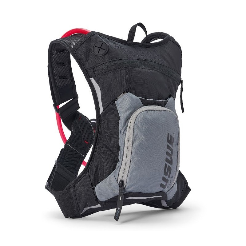 USWE PROMOCJA CAMEL BAG RAW 3 KOLOR CZARNY / SZARY MOTO / ROWER POJEMNOŚĆ 2 LITRY PŁYN (3L PLECAK + 2L PŁYN) - ZASTĄPION