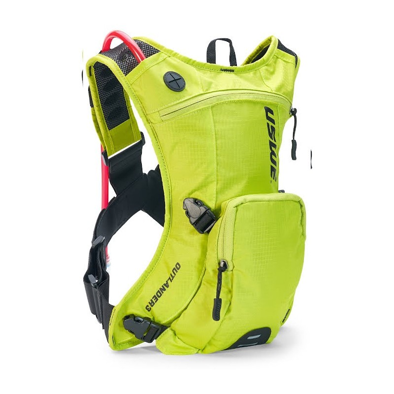 USWE PROMOCJA CAMEL BAG OUTLANDER 3 CRAZY YELLOW KOLOR ŻÓŁTY FLUO MOTO / ROWER POJEMNOŚĆ 3L PŁYN (3L+2L PLECAK)
