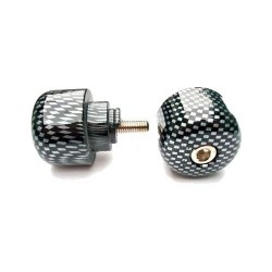 V PARTS (VICMA) KOŃCÓWKI KIEROWNICY M6X45 KOLOR CARBON, (STANDARD HONDA) HONDA CB, CBF, CBR, VFR, VTR 250-1300 1987-2008