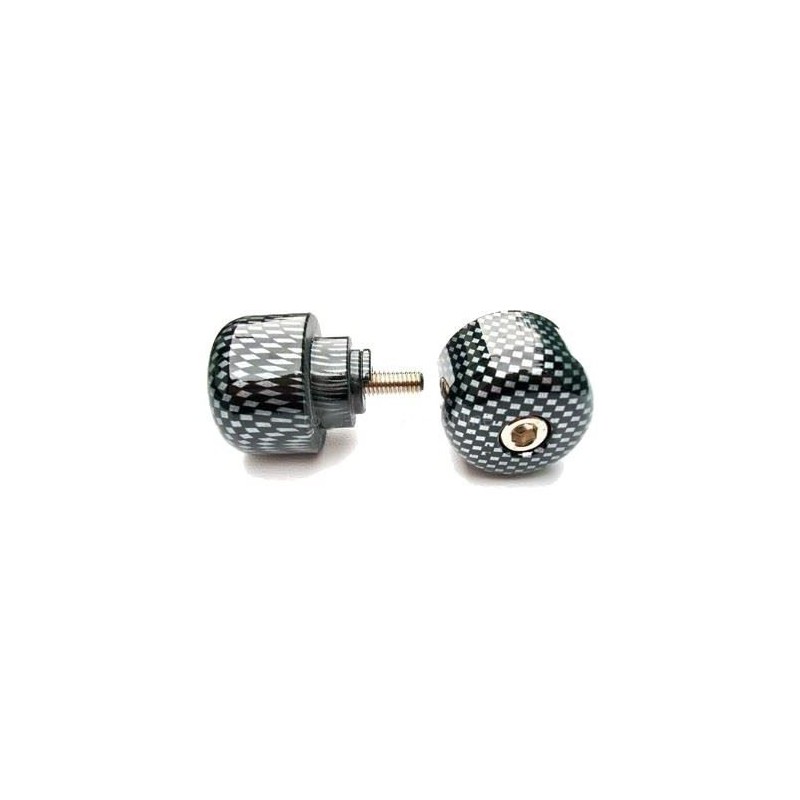 V PARTS (VICMA) KOŃCÓWKI KIEROWNICY M6X45 KOLOR CARBON, (STANDARD HONDA) HONDA CB, CBF, CBR, VFR, VTR 250-1300 1987-2008