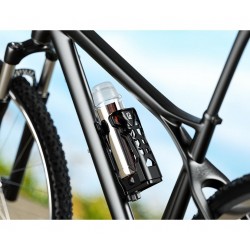 BIKETEC UCHWYT NA BIDON / BUTELKĘ / TERMOS DO MOTOCYKLA, SKUTERA I ROWERU Z DIODĄ LED - UBH2 (NIE ZAWIERA BATERII)