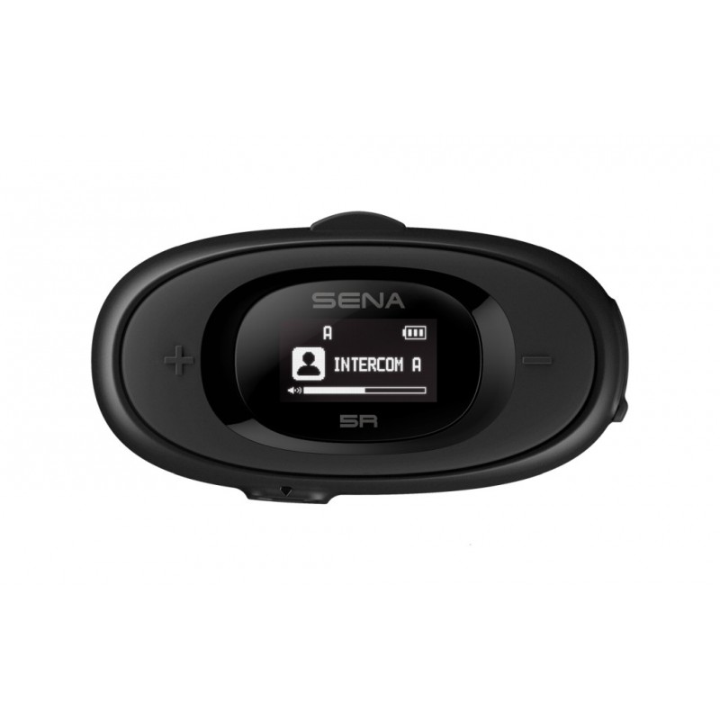 SENA INTERKOM MOTOCYKLOWY 5R BLUETOOTH 5.1 DO 700M Z WYŚWIETLACZEM LCD, GŁOŚNIKAMI HD SPEAKERS I UNIWERSALNYM ZESTAWEM M