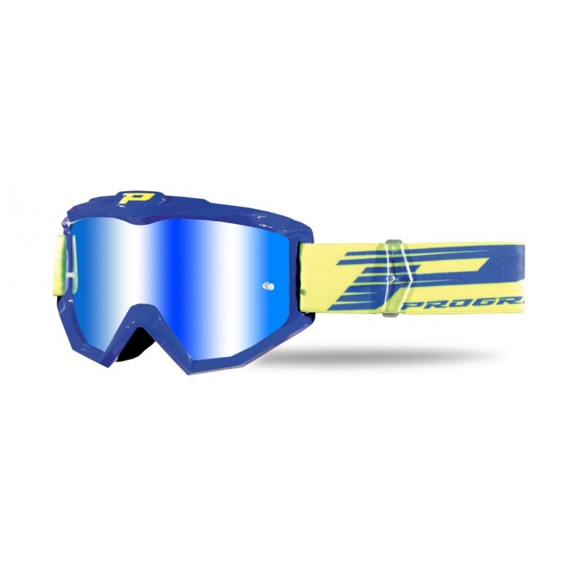 PROGRIP GOGLE PG3201-104 FL ATZAKI KOLOR NIEBIESKI (SZYBA PG3247 ŻÓŁTA LUSTRZANA ANTISCRATCH, NO FOG, ANTI UV) (PG3201 /