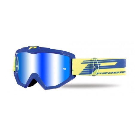 PROGRIP GOGLE PG3201-104 FL ATZAKI KOLOR NIEBIESKI (SZYBA PG3247 ŻÓŁTA LUSTRZANA ANTISCRATCH, NO FOG, ANTI UV) (PG3201 /