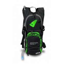 UFO CAMEL BAG (PLECAK) Z SYSTEMEM HYDRACYJNYM (POJ. 2L + PLECAK 5L) (Z POKROWCEM PRZECIWDESZCZOWYM) KOLOR CZARNY - ZIELO