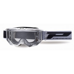 PROGRIP GOGLE PG3300-414 TR VISION KOLOR SREBRNY MAT (SZYBA PG3310 PRZEZROCZYSTA ANTISCRATCH, NO FOG, ANTI UV)
