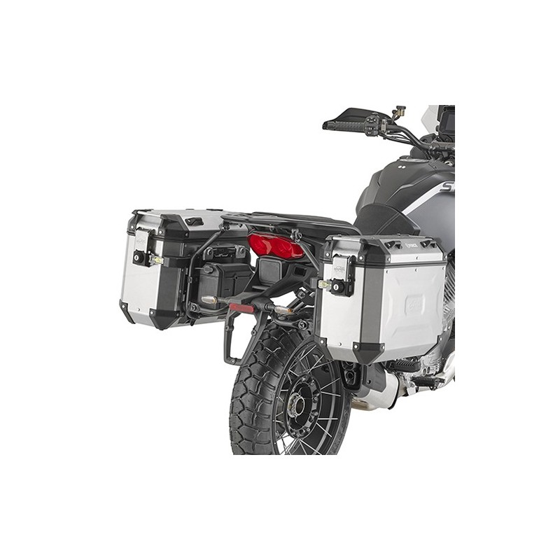 KAPPA 2025 / 04 STELAŻ KUFRÓW BOCZNYCH MONOKEY CAM SIDE MOTO GUZZI STELVIO 1000 '24-'25, POD KUFRY KFR K'FORCE ALU