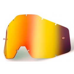 100 PROCENT WYPRZEDAŻ SZYBA / SZYBKA POJEDYNCZA DO GOGLI RACECRAFT 1 / ACCURI 1 / STRATA 1 RED MIRROR KOLOR CZERWONE LUS