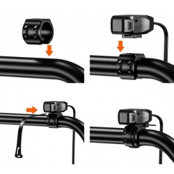 BIKETEC MOTOCYKLOWE GNIAZDO USB QUICK CHARGE POWER DELIVERY MONTOWANE NA KIEROWNICĘ (ZŁĄCZE SAE)