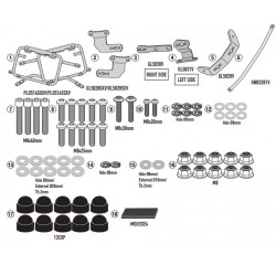 KAPPA STELAŻ KUFRÓW BOCZNYCH MONOKEY CAM SIDE BMW F 900 GS '24-, - POD KUFRY KFR K'FORCE ORAZ KVG K'VOYAGER ALU