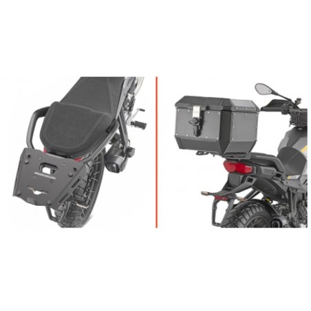 KAPPA STELAŻ KUFRA CENTRALNEGO (ANODOWANE ALUMINIUM) MOTO GUZZI STELVIO '24-'25 ALUMINIOWY MONOKEY