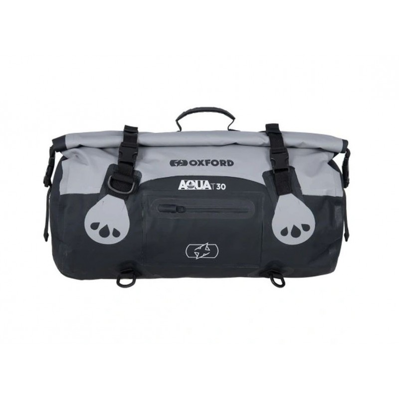 OXFORD TORBA AQUA T-30 ROLLBAG WODOODPORNA POJEMNOŚĆ 30L KOLOR CZARNY / SZARY
