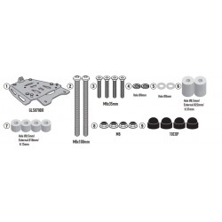 KAPPA STELAŻ KUFRA CENTRALNEGO (ANODOWANE ALUMINIUM) VOGE VALICO 900 DSX '24-'25 ALUMINIOWY MONOKEY