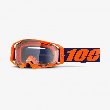 100 PROCENT GOGLE ARMATIC NEON ORANGE - CLEAR LENS - KOLOR POMARAŃCZOWY / FIOLETOWY SZYBA PRZEŹROCZYSTA
