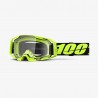 100 PROCENT GOGLE ARMATIC NEON YELLOW - CLEAR LENS - KOLOR ŻÓŁTY FLUO / CZARNY SZYBA PRZEŹROCZYSTA