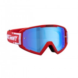 KENNY RACING GOGLE MODEL TRACK RED - BLUE LENS - KOLOR CZERWONY / BIAŁY SZYBKA NIEBIESKIE LUSTRO
