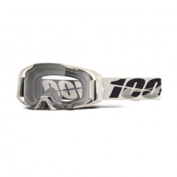 100 PROCENT GOGLE ARMATIC PITCH - CLEAR LENS - KOLOR SZARY / CZARNY SZYBA PRZEŹROCZYSTA