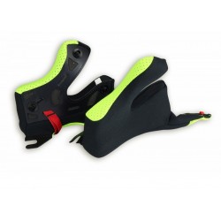 UFO POLICZKI / CHEEK PADS DO KASKU DIAMOND Z SYSTEMEM SZYBKIEGO WYJMOWANIA KOLOR ŻÓŁTY FLUO ROZMIAR M - WYPRZEDAŻ