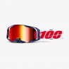 100 PROCENT GOGLE ARMATIC MACH Z - MIRROR RED LENS - KOLOR NIEBIESKI / CZERWONY / BIAŁY SZYBA CZERWONE LUSTRO