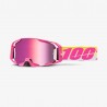 100 PROCENT GOGLE ARMATIC SELLARS - MIRROR PINK LENS - KOLOR RÓŻOWY / ŻÓŁTY / BIAŁY SZYBA RÓŻOWE LUSTRO