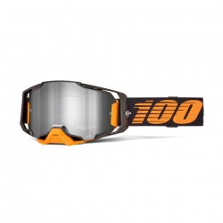 100 PROCENT GOGLE ARMEGA HIPER ACOSTA - MIRROR SILVER LENS - KOLOR SZARY / ŻÓŁTY SZYBKA SREBRNE LUSTRO