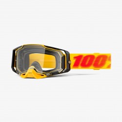 100 PROCENT GOGLE ARMEGA TETSU - CLEAR LENS - KOLOR ŻÓŁTY / CZERWONY / CZARNY SZYBKA PRZEŹROCZYSTA