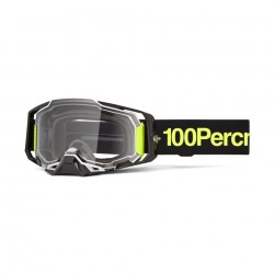 100 PROCENT GOGLE ARMEGA ORBAN - CLEAR LENS - KOLOR CZARNY / ŻÓŁTY SZYBKA PRZEŹROCZYSTA