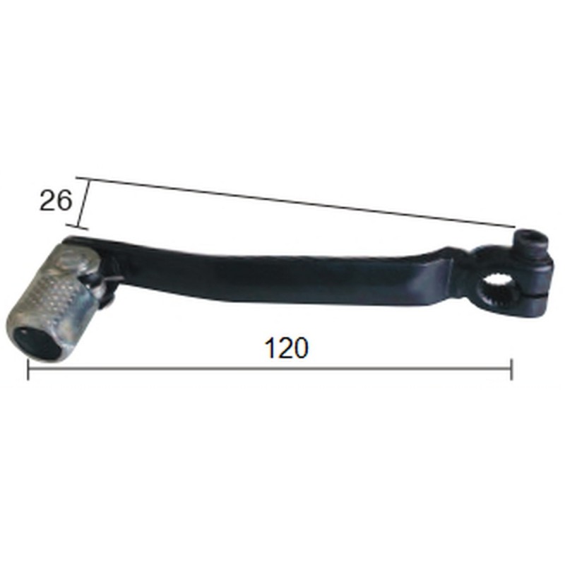 BUZZETTI DŹWIGNIA ZMIANY BIEGÓW STALOWA APRILIA 50 BETA 50 FANTIC 50 MALAGUTI 50 MBK 50 RIEJU 50 YAMAHA 50 (SILNIK MINAR