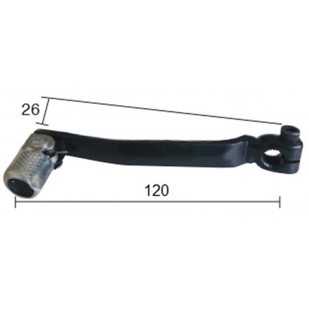 BUZZETTI DŹWIGNIA ZMIANY BIEGÓW STALOWA APRILIA 50 BETA 50 FANTIC 50 MALAGUTI 50 MBK 50 RIEJU 50 YAMAHA 50 (SILNIK MINAR