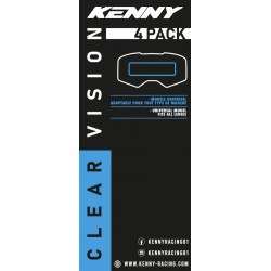 KENNY RACING VISION UNIVERSEL FOLIA UNIWERSALNA OCHRONNA DO GOGLI(50MM X150MM) (PACK 4)