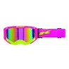 KENNY RACING GOGLE PERFORMANCE EVO 2 NEON PINK- LUSTRO KOLOR RÓŻOWY / ŻÓŁTY FLUO