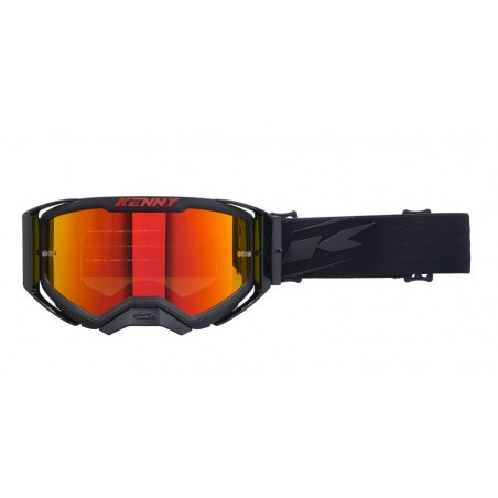 KENNY RACING GOGLE PERFORMANCE EVO 2 BLACK-MIRROR-LUSTRO KOLOR CZARNY