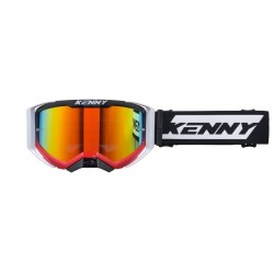 KENNY RACING GOGLE PERFORMANCE EVO 2 RED WHITE-CLEAR LENS- SZYBKA PRZEŹROCZYSTA KOLOR CZERWONY / BIAŁY / CZARNY