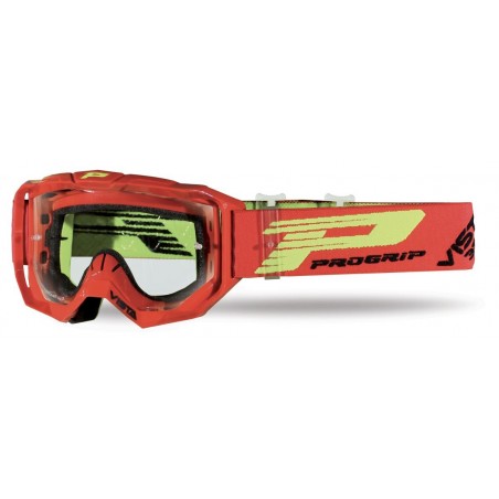 PROGRIP GOGLE PG3303-107 TR VISTA KOLOR CZERWONY (SZYBA PG3310 BEZBARWNA, ANTISCRATCH, NO FOG, ANTI UV + SZYBA PG3310 GR