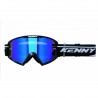 KENNY RACING GOGLE MODEL TRACK+ GLITTER BLACK PEARL - BLUE LENS - KOLOR SZARY / BIAŁY / CZARNY SZYBKA NIEBIESKIE LUSTRO