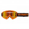 KENNY RACING GOGLE MODEL TRACK+ ORANGE - RED LENS - KOLOR POMARAŃCZOWY / CZARNY SZYBKA CZERWONE LUSTRO