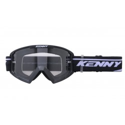 KENNY RACING GOGLE MODEL TRACK BLACK - CLEAR LENS - KOLOR CZARNY / BIAŁY SZYBKA PRZEŹROCZYSTA
