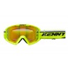 KENNY RACING GOGLE MODEL TRACK+ KID / JUNIOR / DZIECIĘCE NEON YELLOW - RED LENS - KOLOR ŻÓŁTY FLUO / CZARNY SZYBKA CZERW