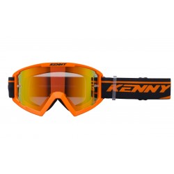 KENNY RACING GOGLE MODEL TRACK+ KID / JUNIOR / DZIECIĘCE ORANGE - RED LENS - KOLOR POMARAŃCZOWY / CZARNY SZYBKA CZERWONE