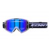 KENNY RACING GOGLE MODEL TRACK+ KID / JUNIOR / DZIECIĘCE CLEAR CRYSTAL - BLUE LENS - KOLOR PRZEŹROCZYSTY / CZARNY SZYBKA